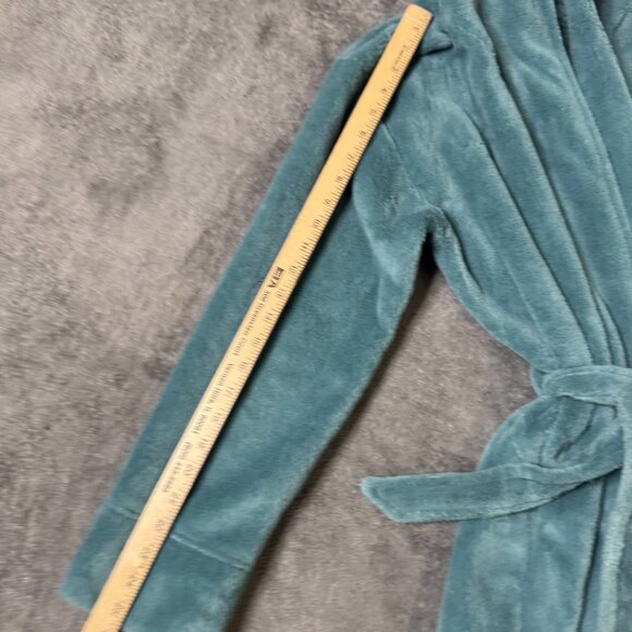 Vera Bradley Disney Winnie The Pooh Hooded Fleece Robe Size S Blue Cozy Belted - Picture 4 of 6